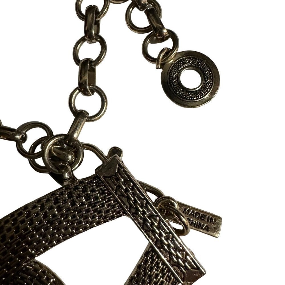 Chico’s Metal Chain Accent Silver Adjustable Belt - Picture 8 of 13